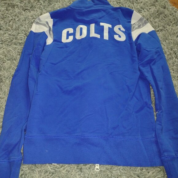 Indianapolis Colts 47 Brand Full Zip Long sleeve Collared Top - Picture 2 of 5